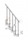 Модульная малогабаритная лестница Эксклюзив - превью фото 2